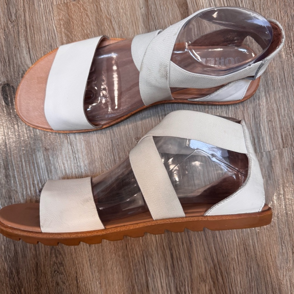 Sorel Ella Crisscrossed Elastic Sandals Size 9 - Picture 2 of 7
